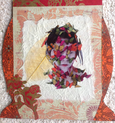 Metamorphosis
Collage on card stock
8